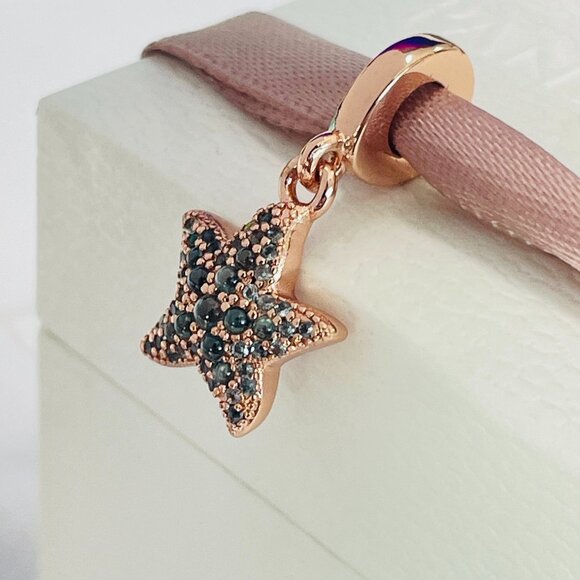 Amazon.com: PANDORA Sparkling Starfish, Multi-Colored  Pandora Sparkling Starfish Dangle